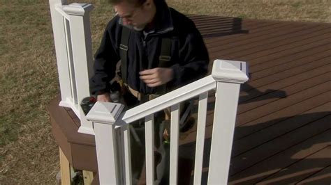 how to install veranda stair railing